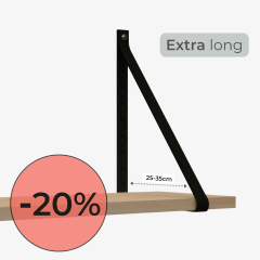 Leren plankdragers | extra lang 