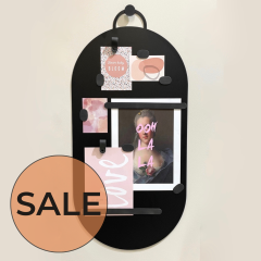 Magneetbord groot | XL Ovaal - Zwart