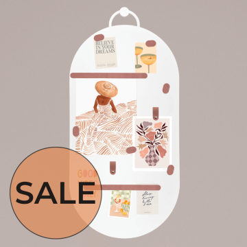 Magneetbord groot | XL Ovaal - Wit